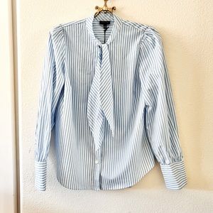 Who what wear striped blouse NWT